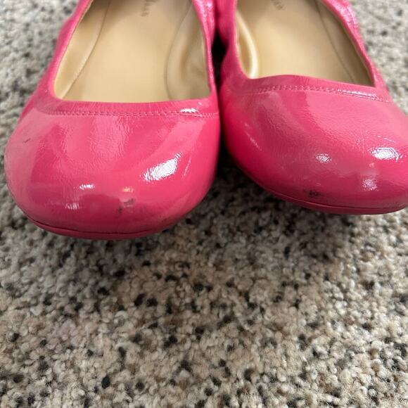Cole Haan Womens Ballet Flats Size 7 Pink Patent Leather Slip On - Picture 5 of 7